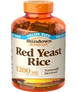 Sundown Red Yeast Rice 1200 mg, Naturally Derived, 240 Capsules (Packagi... - £16.98 GBP