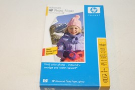 HP Advanced Photo Paper Glossy 100 Sheets 4x6 10.5 mil Inkjet Paper NEW ... - £6.30 GBP