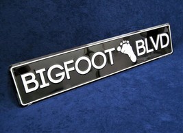 Bigfoot Blvd *Us Made* 24&quot; Embossed Metal Street Sign -Man Cave Garage Bar Décor - £15.14 GBP