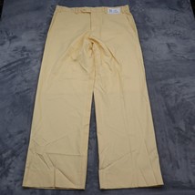 JB Britches Pants Mens 36 Soft Yellow Torino Straight Leg Mid Rise Dress... - £20.08 GBP