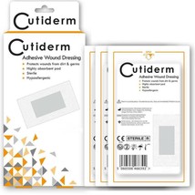 Cutiderm Adhesive Sterile Wound Dressings 80mm x 100mm x 10 - $3.35