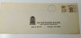 Hyde Park Bank and Trust Company Chicago Return Envelope 1976 - $14.20