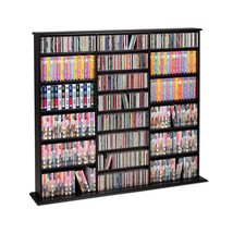 Triple Width Wall Storage Cabinet, Black - £172.37 GBP