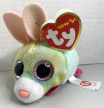 TY Teeny Tys  &quot;Whiz&quot; Rainbow Bunny SKU BB22 - $7.99