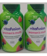 Lot of 2 Vitafusion Women's Multi Vitamin Berry Energy Metabolism 150 Count 1/26 - $23.99