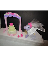 My Little Pony G3 MLP Bride Wedding Accessories Clothes Veil Arch Cake N... - £11.68 GBP