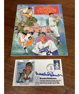 Brooks Robinson Autograph Silk Postal Cover 1983 Baseball HOF Program JD... - $658.58 MXN