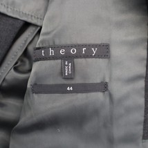 Theory Jacket Mens 44 Black Blazer Two Button Single Breasted Inner Pocket Notch - £28.38 GBP