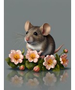 Mouse and Flower Clipart - 15 High Quality JPGs - Digital Download - Car... - $37.09 MXN