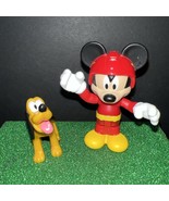MICKEY &amp; THE ROADSTER RACERS - Racer Mickey Figure 3&quot; Tall W/Pluto - €4,75 EUR