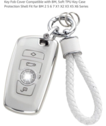 for VW Key Fob Cover with Car Keychain, Case White, White - $11.76