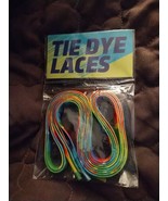 Pair Of Shoe Laces Tie Dye Rainbow Colorful Laces Flat For All Shoes 35” - $9.46 CAD