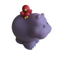 Fisher Price Little People Hippo w/ Red Bird Noahs Ark Replacement Animal Figure - £5.43 GBP