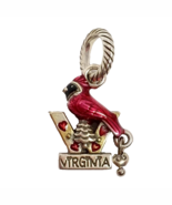 Brighton West Virginia State Charm, J91492 Silver Finish, Enamel New - $12.35