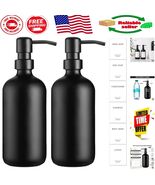 500ml Luxury Black Glass Soap Dispenser Set with Stainless Steel Pump - ... - $589.73 MXN