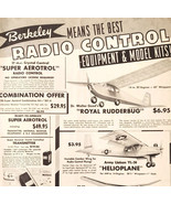 1974 Berkeley Radio Control Airplane Models Advertisement Aviation Kits ... - $29.99