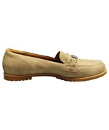Eurosoft by Sofft Loafer Women US 9.5M Brown Tan Faux Suede Metal Detail... - $49.39