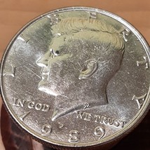Half ½ Dollar Kennedy Clad Coin 1989 D Denver Mint 50C KM# A202b Nice Not Silver - £2.36 GBP