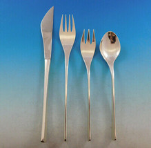 Vision by International Sterling Silver Flatware Set Service 34 Pieces Modern - £2,250.47 GBP