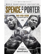 Spence vs Porter Boxing Event Poster Fight Card Art Print 24x36&quot; 27x40&quot; ... - £9.51 GBP+