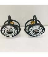 CANMEIJIA Wall Sconces Set of 2, Matte Black and Satin Brass - $40.00