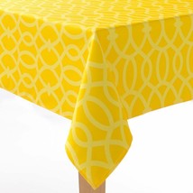 New Sonoma Indoor / Outdoor All Weather Tablecloth Yellow 70" Round Umbrella - $38.49