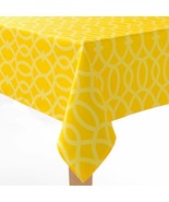 New Sonoma Indoor / Outdoor All Weather Tablecloth Yellow 70&quot; Round Umbr... - £24.43 GBP