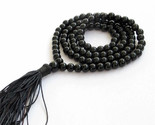 6 mm Black Agate Tibetan Buddhist 108 Prayer Beads Mala Bracelet Quartz ... - $27.43