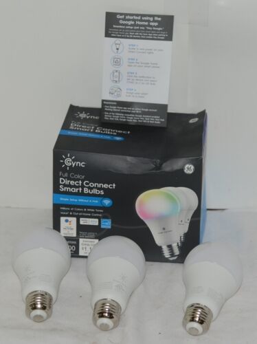 Cync GE 93129822 LED Full Color Direct Connect Smart Bulbs Simple Setup - £19.74 GBP
