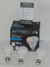 Cync GE 93129822 LED Full Color Direct Connect Smart Bulbs Simple Setup - £19.95 GBP