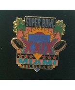 Superbowl 29 Vintage Souvenir Pin Miami January 29, 1995 Chargers vs. 49... - £13.14 GBP
