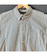 Faconnable Striped Cotton Button Shirt Long Sleeve Yellow Blue-Men&#39;s Siz... - €24,45 EUR