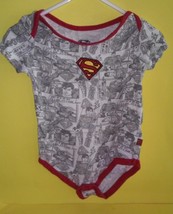 Baby Onesie Superman Dc Comics Print Baby 6/9m - £7.12 GBP