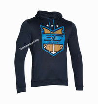 Under Armour New Men&#39;s Stephen Curry 30 Light Hoodie Sweatshirt Fitted Nwt Blue - £30.81 GBP