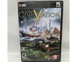 Sid Meier&#39;s Civilization V 5 PC Game 2010 DVD Complete With Manual  - $16.03