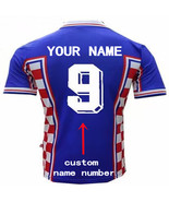 Custom Soccer team Croatian Jersey suit for Men Any Name Number 1998 Ret... - $49.55