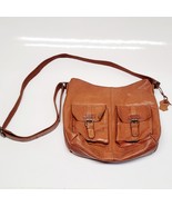SPIKES AND SPARROW Purse Crossbody Leather Bag Cognac Academia Collegiat... - $435.41 MXN