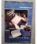 Vintage 1989 Zenith Data Systems MinisPort Potable PC Ad Poster 24x36 - £19.12 GBP