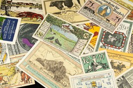 1920&#39;s Germany Notgeld Money 25pc Animals - Beverstedt, Friesack, Klutz - $99.00