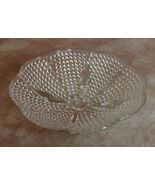 VTG. HAZEL ATLAS FOOTED HOBNAIL CANDY/NUT BOWL MCM EUC DH2962 - $18.00