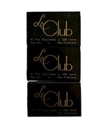 Le Club Nob Hill Closed Vintage Matchbox San Francisco California Lot Of... - $40.73 CAD