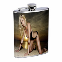 Polish Pin Up Girls D10 Flask 8oz Stainless Steel Hip Drinking Whiskey - $14.80