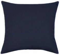 Sunbrella Canvas Navy Indoor/Outdoor Solid Pillow - £23.45 GBP+