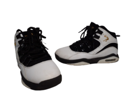 Shaq Full Press Athletic Basketball Shoes, Boys 3.5, White Black Gold Logo - £15.15 GBP