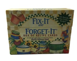 Fix It and Forget It Recipe Cards Slow Cooker Crock Pot Recipes by Phyllis Good - £6.35 GBP
