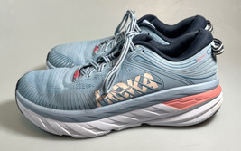 Hoka One One W Bondi 7 Running Shoes Womens 10 1110519 Blue Haze - £58.42 GBP