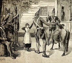 1878 Anne&#39;s Pet Cow Militaria Soldiers Lessons In English 5 x 4.75&quot; Antique - $365.67 MXN