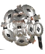 35&quot; Vintage Native American silver concho belts with heart designs - $1,282.05