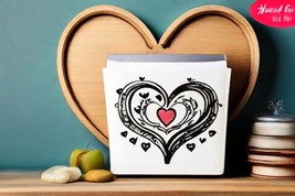 HEART Bundel SVG, HEART Doodle Svg, Heart Svg Cut Files For Cricut, Hear... - $2.18
