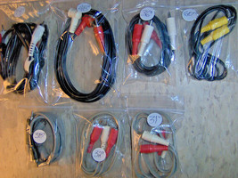 6 Lot of Used RCA Cables Male Male m/m + 1 Composite Cable m/m - £21.36 GBP